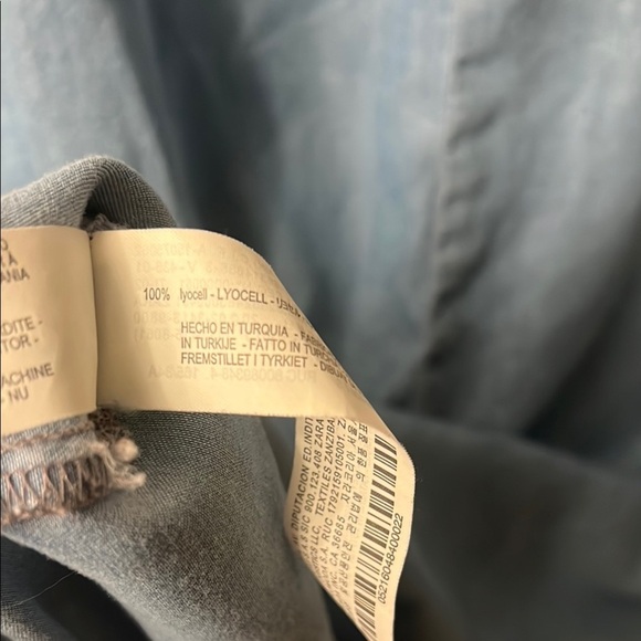 Zara Blue Flutter Sleeve Sundress 312 - Picture 8 of 8